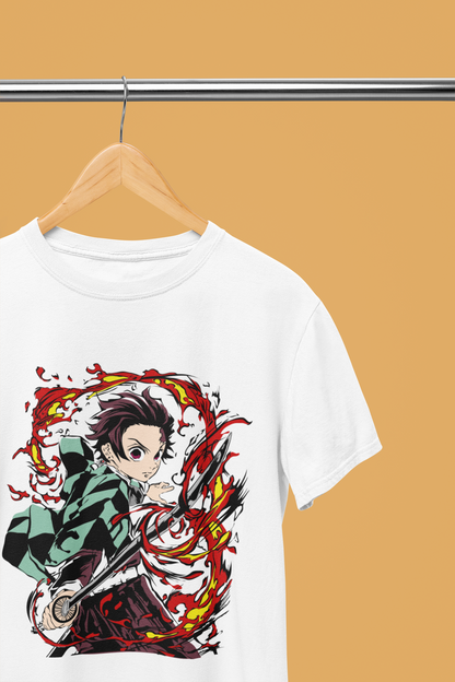 Tanjiro Kamado - Hinokami Kagura - Graphic Printed T-Shirt